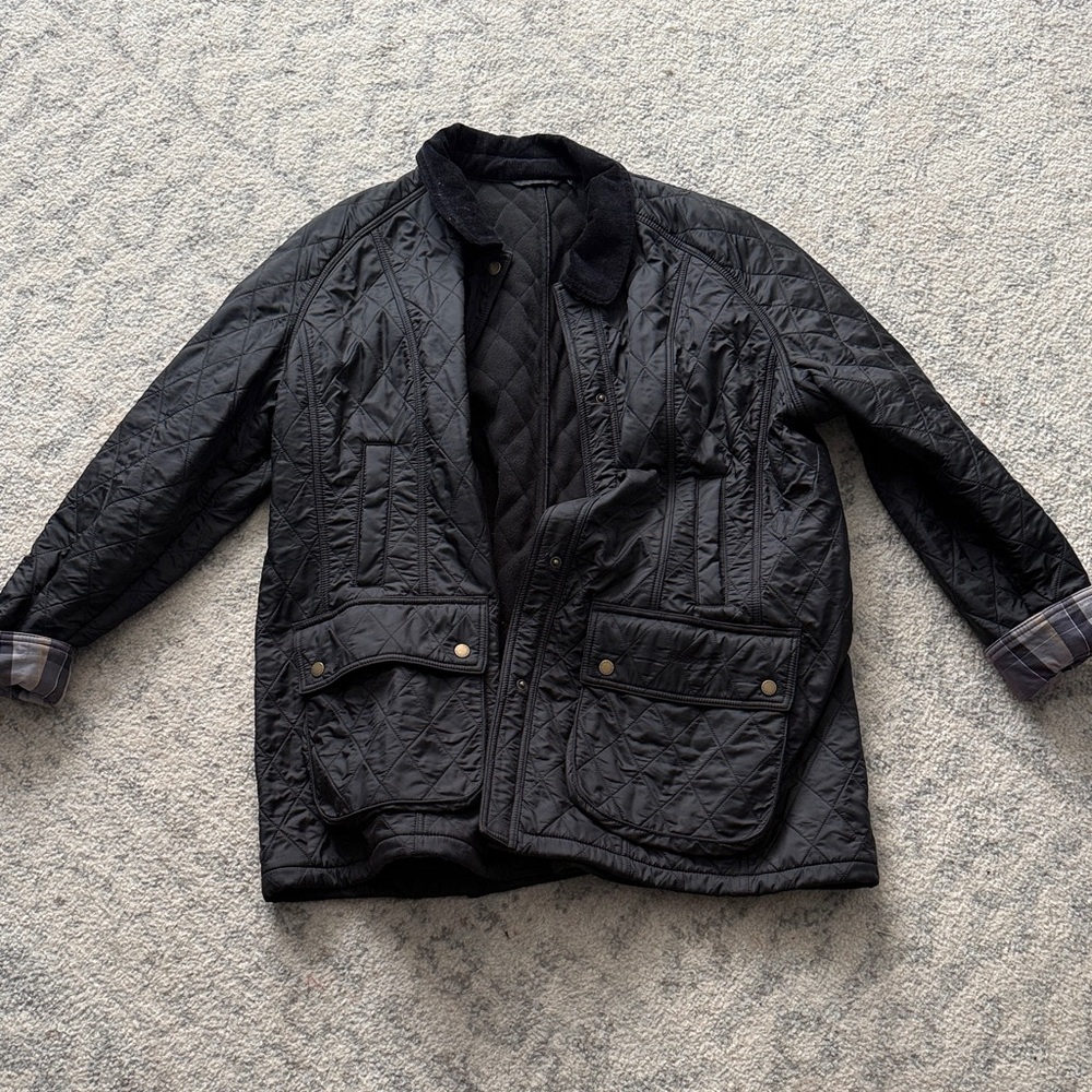Barbour Black Beadnell Polarquilt Quilted Jacket